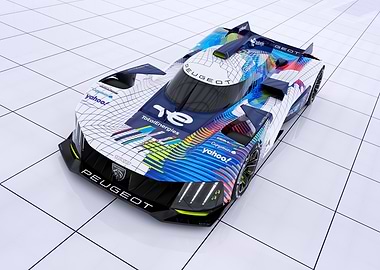 Peugeot Hypercar Race Car Livery