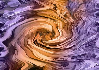 Abstract Swirl of Orange and Purple ADS2