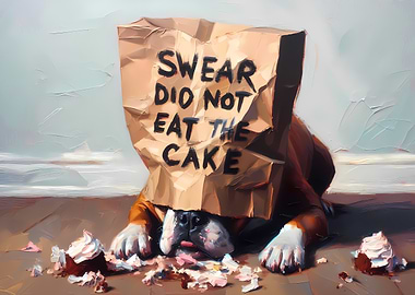 The Dog who likes Cake