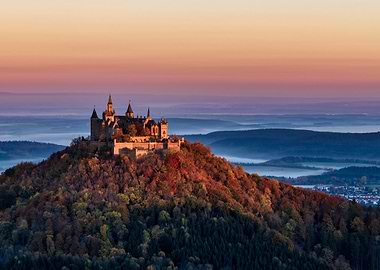 Hohenzollern Castle at Sunrise