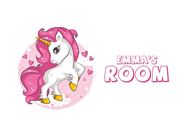 Emma's Room Unicorn Cartoon