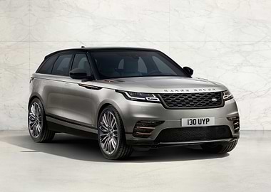 Silver Range Rover Velar SUV