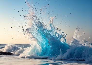 Ocean Wave Splashing
