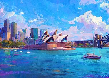 Sydney Opera House Painting