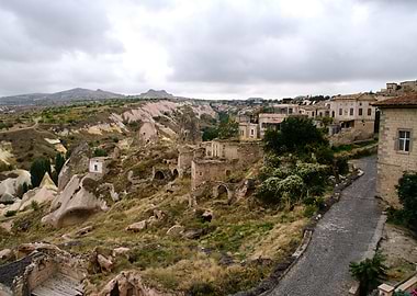 Cappadocia Landscape with Stone Buildings