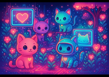 Cyber Garden Kittens