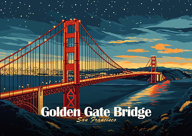 Golden Gate Bridge at Night