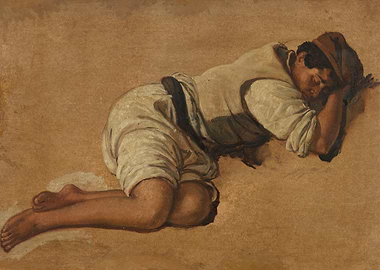 Sleeping Boy Painting