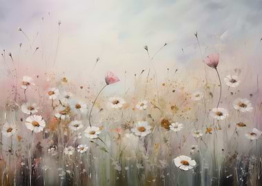 Field of delicate flowers