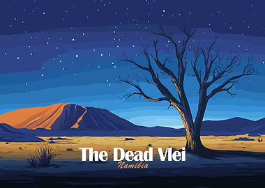 The Dead Vlei Namibia Landscape