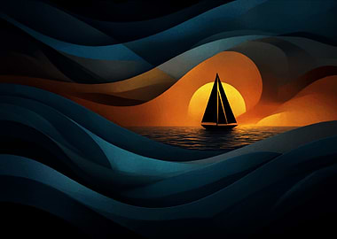 Sailboat at Sunset