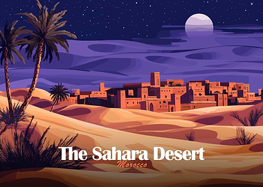 Sahara Desert Morocco Night Landscape