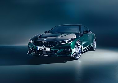Green BMW Alpina B8 Gran Coupe