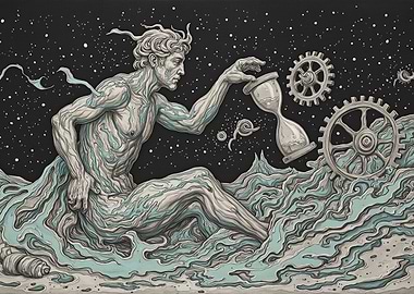 Chronos god in space