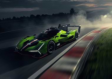 Lamborghini SC63 Race Car on Track