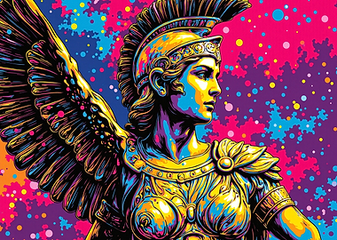 Athena Colorful Pop Art