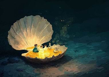 Seashell with Potions