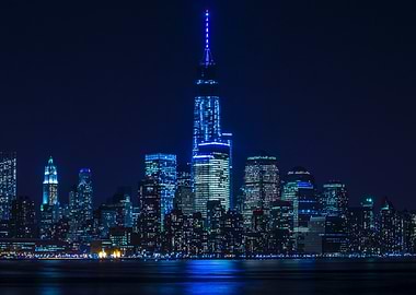 New York City Skyline at Night
