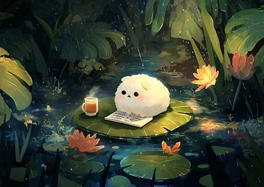 Rainy Day Writing with Cute Creature