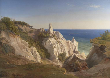 Chalk Cliffs on Mon by Caspar David Friedrich