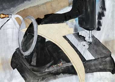 Abstract Hand Sewing Machine