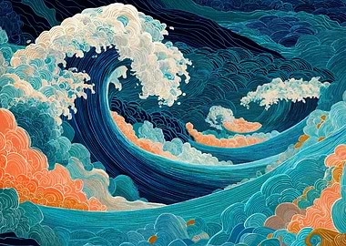 Great Wave Illustration