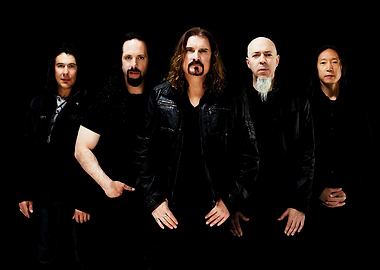 Dream Theater band portrait on black