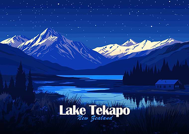 Lake Tekapo, New Zealand at Night