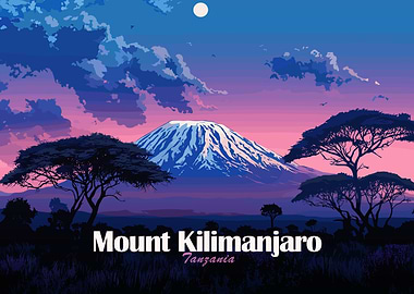 Mount Kilimanjaro, Tanzania landscape