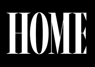 HOME Text Art