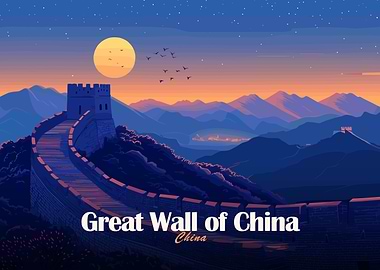 Great Wall of China Landscape