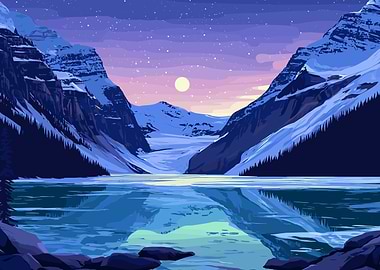 Lake Louise at Night