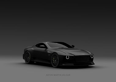 Aston Martin Valour Black Car