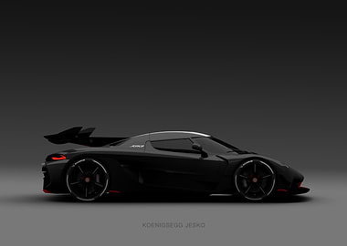 Koenigsegg Jesko Dark Car