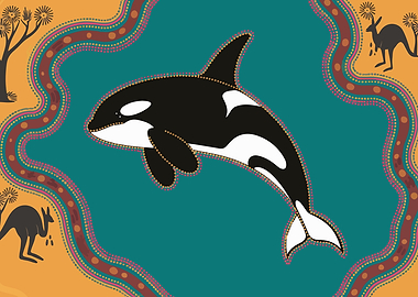 Orca Aboriginal Art