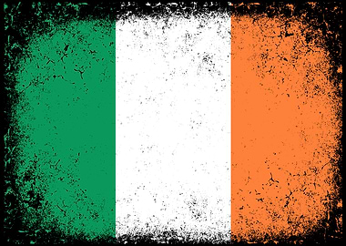 Distressed Irish Flag