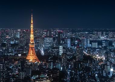 Tokyo Tower at Night