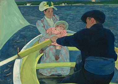 The Skiff by Berthe Morisot