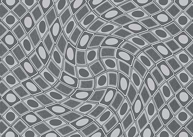 Abstract Gray Pattern with Distorted Grid