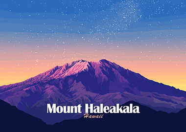 Mount Haleakala, Hawaii at Night