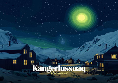 Kangerlussuaq Greenland Night Landscape