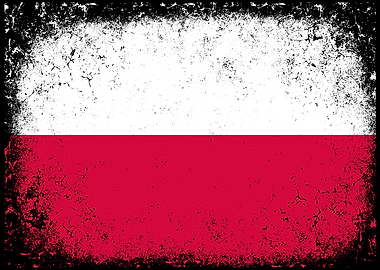 Distressed Poland Flag