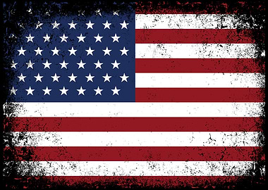 Distressed American Flag