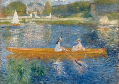 Rowing on the Seine by Renoir