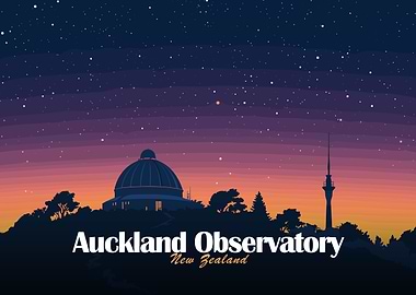Auckland Observatory New Zealand Night Sky