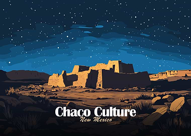 Chaco Culture New Mexico Night