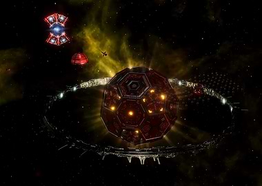 stellaris Space Station in Deep Space