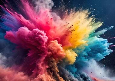 Colorful Powder Explosion