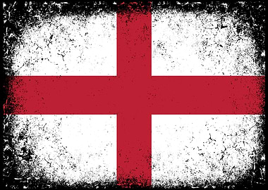 Distressed Flag of England