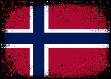Distressed Norway Flag